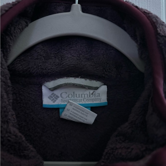women’s medium purple Columbia Fleece Jacket - Picture 3 of 3